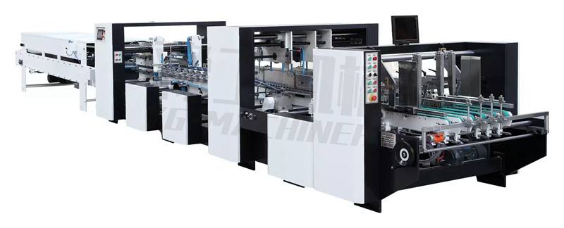 High-speed gluing folding machine