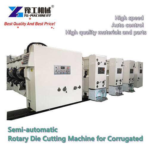 Semi-automatic Rotary Die Cutting Machine for Corrugated