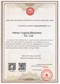 yg machinery manufacturer certifications