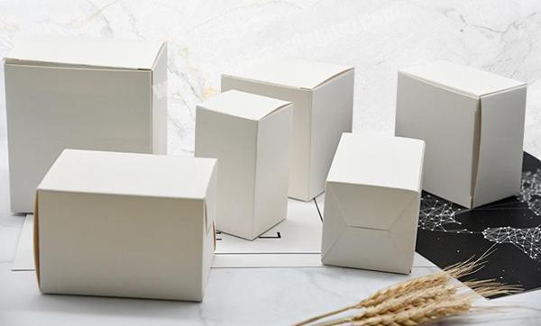White cardboard packaging material