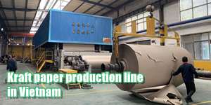 Kraft paper production line in Vietnam