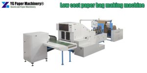 low cost paper bag making machine