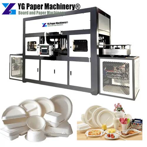 Biodegradable plate making machine