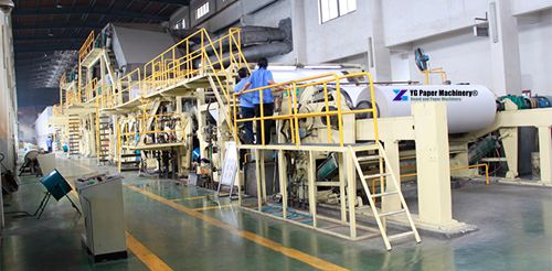 coated paper machine