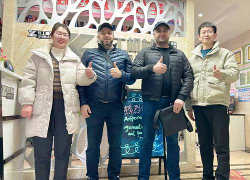 Kyrgyzstan cients visit our factory