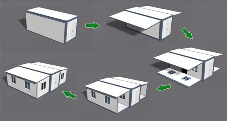 expandable prefab house for sale