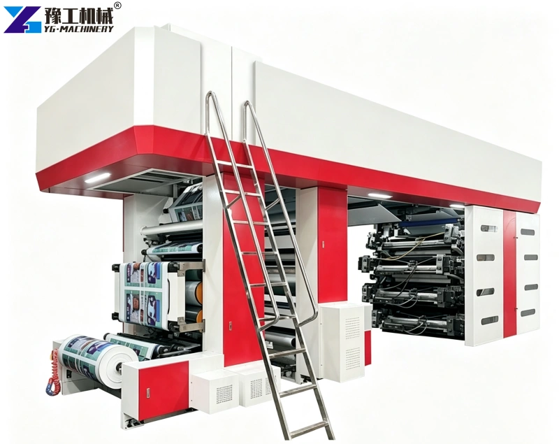 series high speed center drum flexographic printing machine